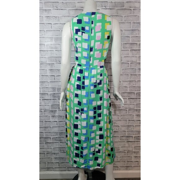 Corey Lynn Calter Anthropologie Side Cut Out Abstract Midi Dress Size Large - Picture 2 of 8